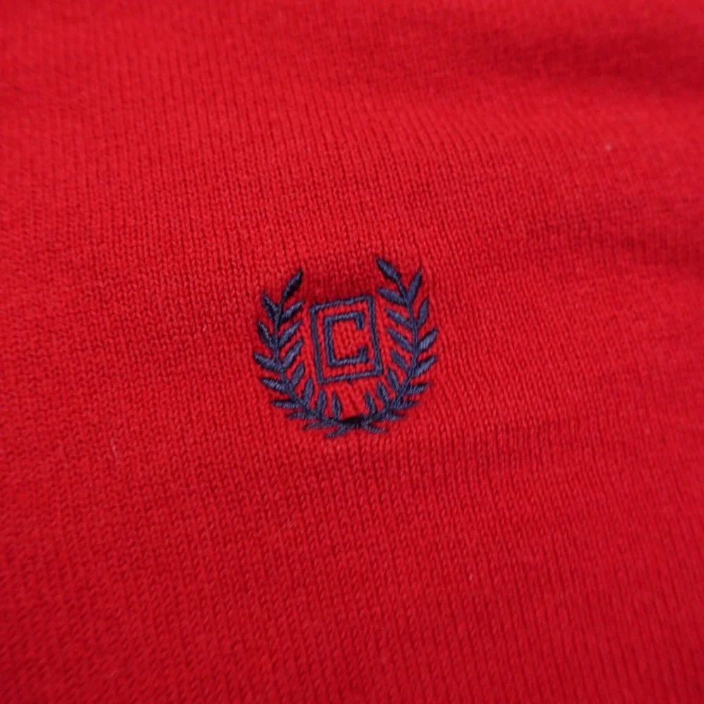 Ralph Lauren Chaps Vest Mens L Red Pullover V Neck‎ Sweater Grandpa Golf Preppy